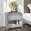 Image de vidaXL Table de chevet Sonoma gris 40x30x39 cm Bois d'ingénierie