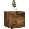 Image de vidaXL Meuble TV mural Chêne fumé 30,5x30x30 cm