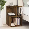 Image de vidaXL Table de chevet Chêne fumé 35x35x55 cm Bois d'ingénierie
