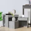 Image de vidaXL Tables gigognes 3 pcs Sonoma gris Bois d'ingénierie