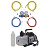 Image de vidaXL Pompe à vide 100 L/min avec manomètre à 4 voies en kit d'outils