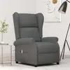 Image de vidaXL Fauteuil inclinable électrique à oreilles gris foncé tissu