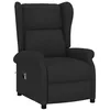 Image de vidaXL Fauteuil Inclinable Electrique à Oreilles, Fauteuil de Relaxation avec Dossier et Repose-pied, Meuble de Salon Salle de Séjour Intérieur, Noir Tissu
