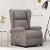 Image de vidaXL Fauteuil inclinable électrique à oreilles taupe Tissu