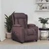 Image de vidaXL Fauteuil inclinable électrique Marron foncé Tissu