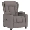 Image de vidaXL Fauteuil inclinable électrique Taupe Tissu