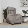Image de vidaXL Fauteuil inclinable électrique Taupe Tissu