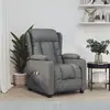 Image de vidaXL Fauteuil électrique de massage Gris foncé Tissu