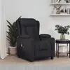 Image de vidaXL Fauteuil électrique de massage Noir Tissu