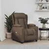 Image de vidaXL Fauteuil électrique de massage Marron Tissu