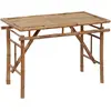 Image de vidaXL Table de jardin pliable 115x50x75 cm Bambou