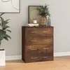 Image de vidaXL Buffet avec 4 tiroirs 60x30,5x71 cm Chêne fumé