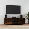 Image de vidaXL Meuble TV Chêne fumé 120x40,5x35 cm Bois d'ingénierie