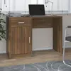 Image de vidaXL Bureau avec tiroir et armoire Chêne marron 100x40x73 cm