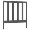 Image de vidaXL Tête de lit Gris 81x4x100 cm Bois massif de pin