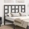 Image de vidaXL Tête de lit Gris 126x4x100 cm Bois massif de pin