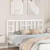 Image de vidaXL Tête de lit Blanc 156x4x100 cm Bois massif de pin