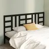 Image de vidaXL Tête de lit Noir 206x4x100 cm Bois massif de pin