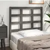 Image de vidaXL Tête de lit Gris 95,5x4x100 cm Bois massif de pin
