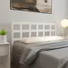 Image de vidaXL Tête de lit Blanc 156x4x100 cm Bois massif de pin