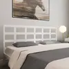 Image de vidaXL Tête de lit blanc 205,5x4x100 cm bois massif de pin
