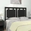 Image de vidaXL Tête de lit Noir 125,5x4x100 cm Bois massif de pin