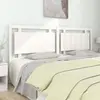 Image de vidaXL Tête de lit Blanc 205,5x4x100 cm Bois massif de pin