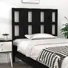 Image de vidaXL Tête de lit Noir 95,5x4x100 cm Bois massif de pin