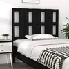 Image de vidaXL Tête de lit Noir 105,5x4x100 cm Bois massif de pin