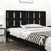 Image de vidaXL Tête de lit Noir 155,5x4x100 cm Bois massif de pin