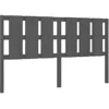 Image de vidaXL Tête de lit Gris 165,5x4x100 cm Bois massif de pin