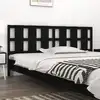 Image de vidaXL Tête de lit Noir 205,5x4x100 cm Bois massif de pin