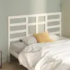 Image de vidaXL Tête de lit Blanc 126x4x104 cm Bois massif de pin