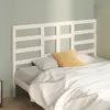 Image de vidaXL Tête de lit Blanc 146x4x104 cm Bois massif de pin