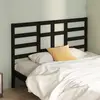 Image de vidaXL Tête de lit Noir 166x4x104 cm Bois massif de pin
