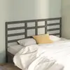 Image de vidaXL Tête de lit Gris 186x4x104 cm Bois massif de pin