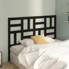 Image de vidaXL Tête de lit Noir 126x4x104 cm Bois massif de pin