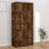 Image de vidaXL Garde-robe Chêne fumé 90x52x200 cm Bois d'ingénierie