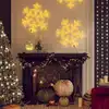 Image de vidaXL Figure de flocon de neige de Noël et 144LED Blanc chaud 59x59cm