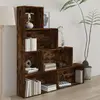 Image de vidaXL Armoire à livres Chêne fumé 155x24x160 cm