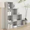 Image de vidaXL Armoire à livres Sonoma gris 155x24x160 cm