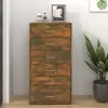 Image de vidaXL Buffet avec 6 tiroirs Chêne fumé 50x34x96 cm Bois d'ingénierie
