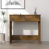Image de vidaXL Bureau Chêne fumé 80x40x75 cm Bois d'ingénierie