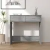 Image de vidaXL Bureau sonoma gris 80x40x75 cm bois d'ingénierie