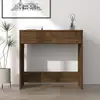 Image de vidaXL Bureau chêne marron 80x40x75 cm bois d'ingénierie
