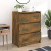 Image de vidaXL Buffet Chêne fumé 60x35x76 cm Bois d'ingénierie