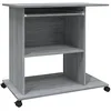 Image de Bureau d'ordinateur Sonoma gris 80x50x75 cm Bois d'ingénierie