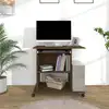 Image de vidaXL Bureau d'ordinateur Chêne marron 80x50x75 cm Bois d'ingénierie