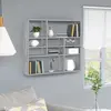 Image de vidaXL Étagère murale Sonoma gris 90x16x78 cm Bois ingénierie