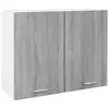 Image de vidaXL Armoire suspendue "Lyon" Gris Sonoma 80 x 31 x 60 cm Bois d'ingénierie